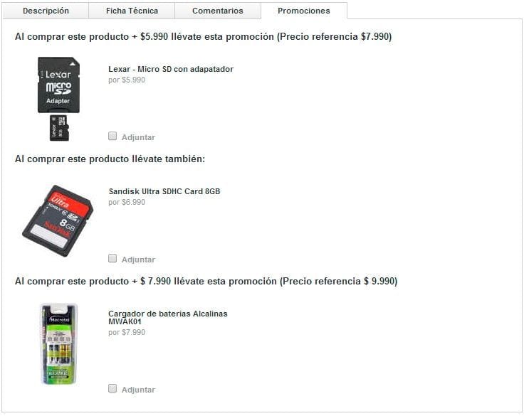 Página de Producto eCommerce: Productos relacionados y accesorios - Pagina De Producto eCommerce