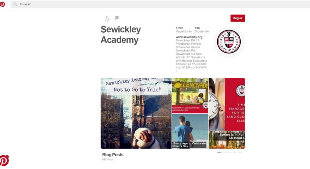 Inbound Marketing Ejemplos: Sewickley Academy
